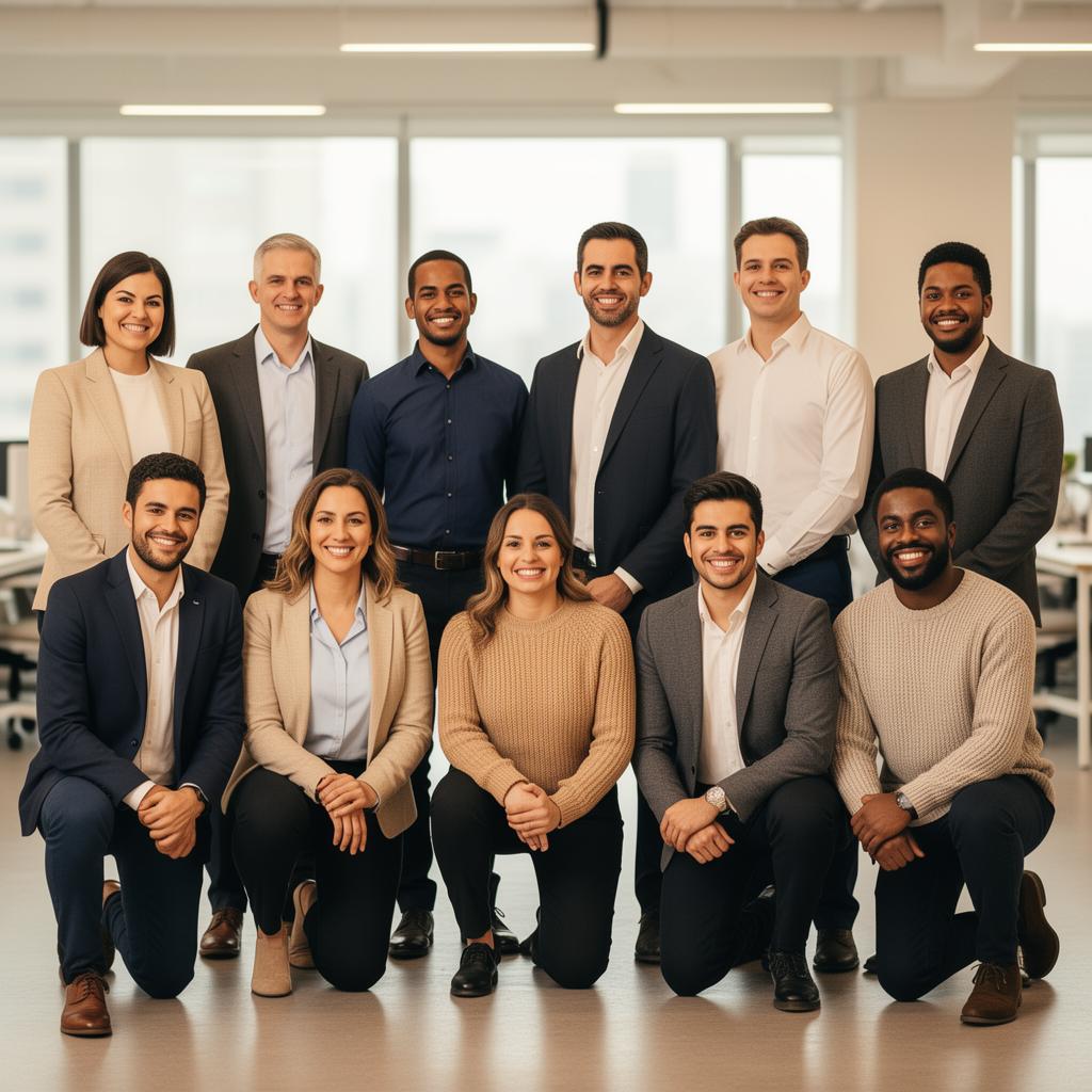 Equipo de revenue colaborando en un espacio de trabajo